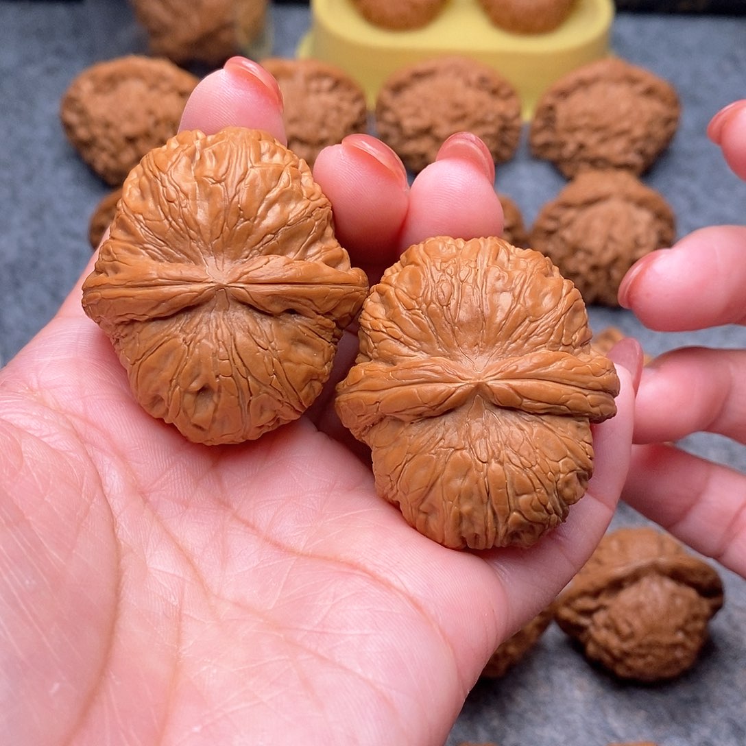 文玩核桃把件精品天花板元宝44全品