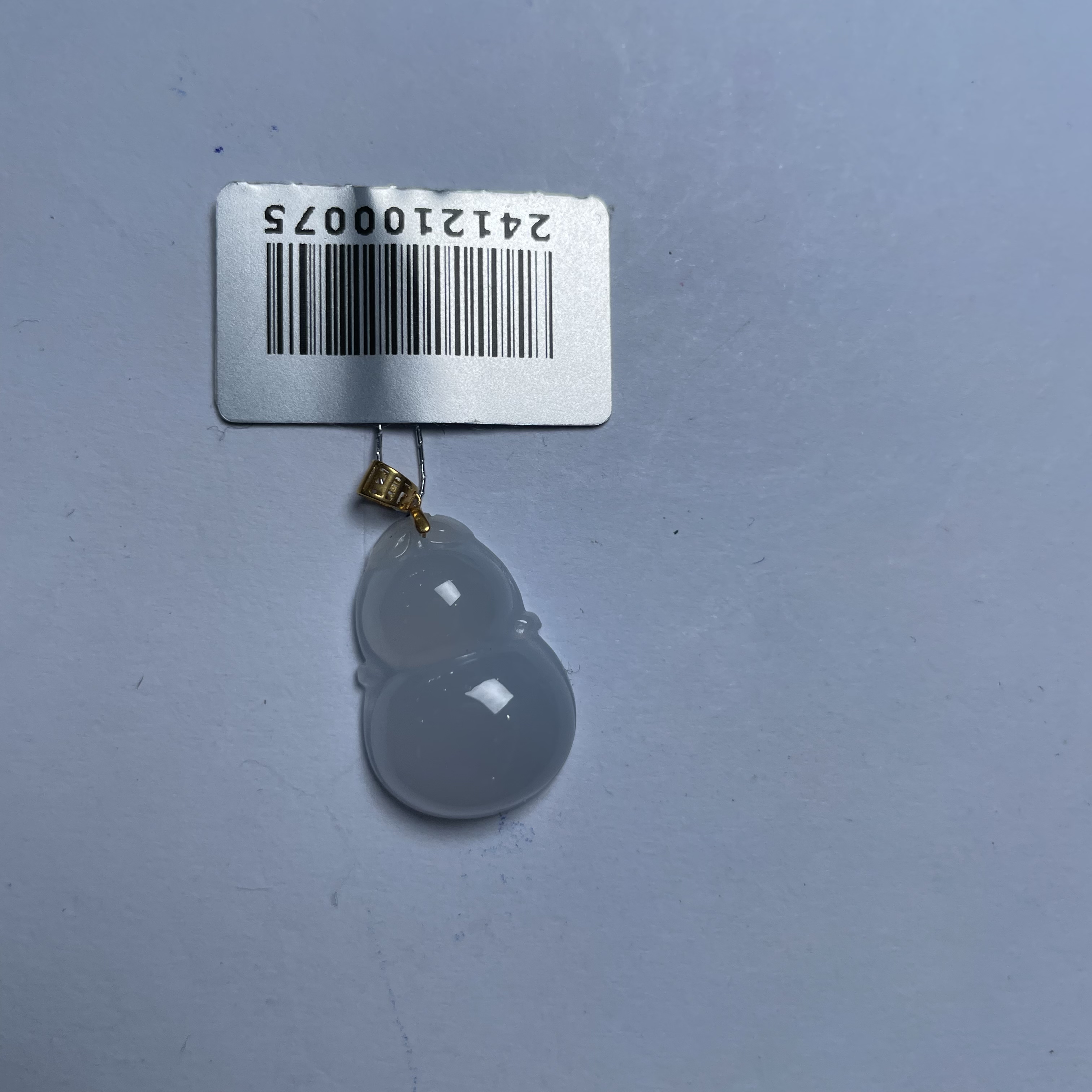 天然A货翡翠18k金-葫芦- #356