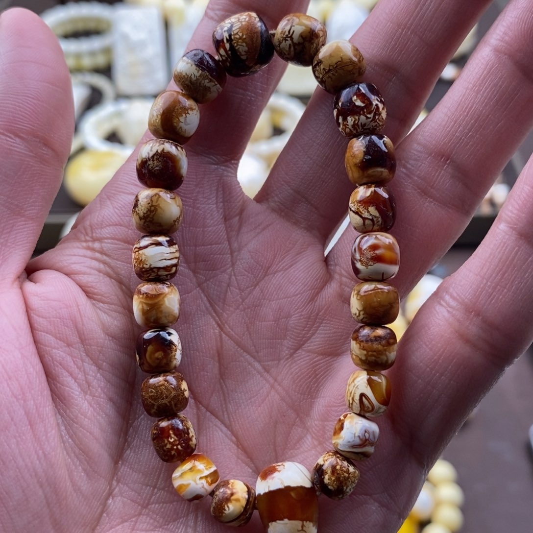 琥珀裸石未镶嵌蜜蜡蜜蜡吊坠项链