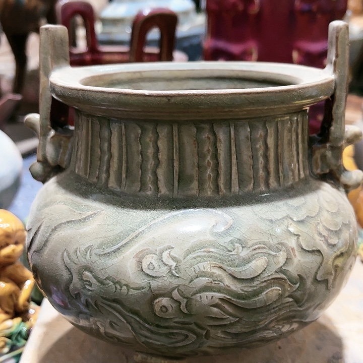 瓦当摆件摆件茶桌茶台陶瓷