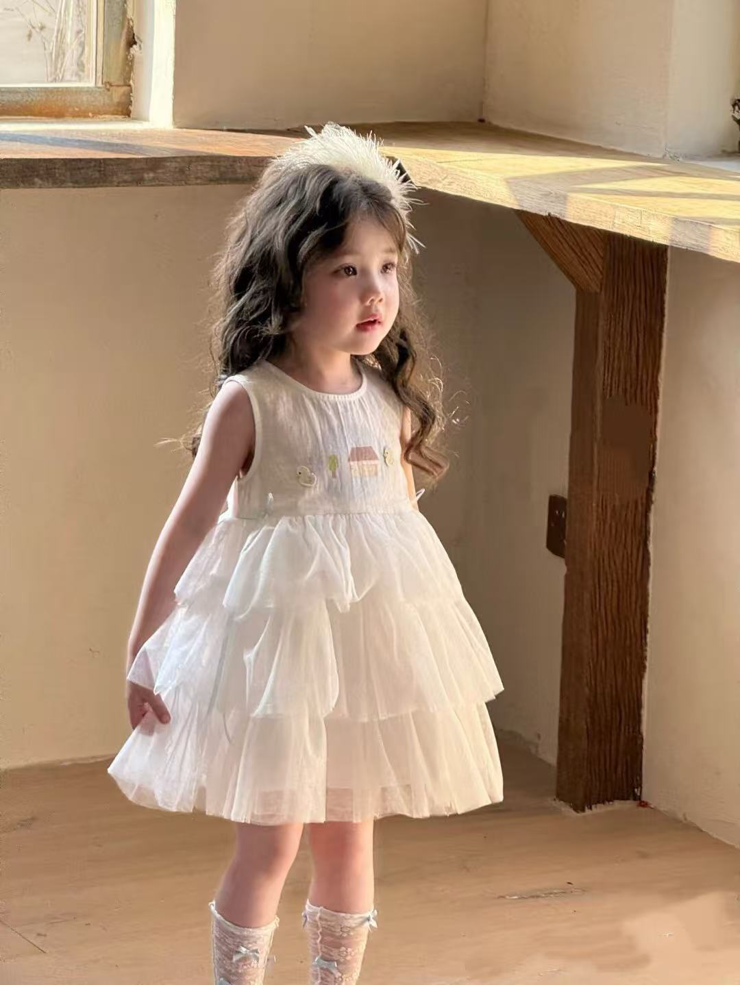 XZM-1616-儿童时尚百搭净版小鸭子连衣裙（夏款）