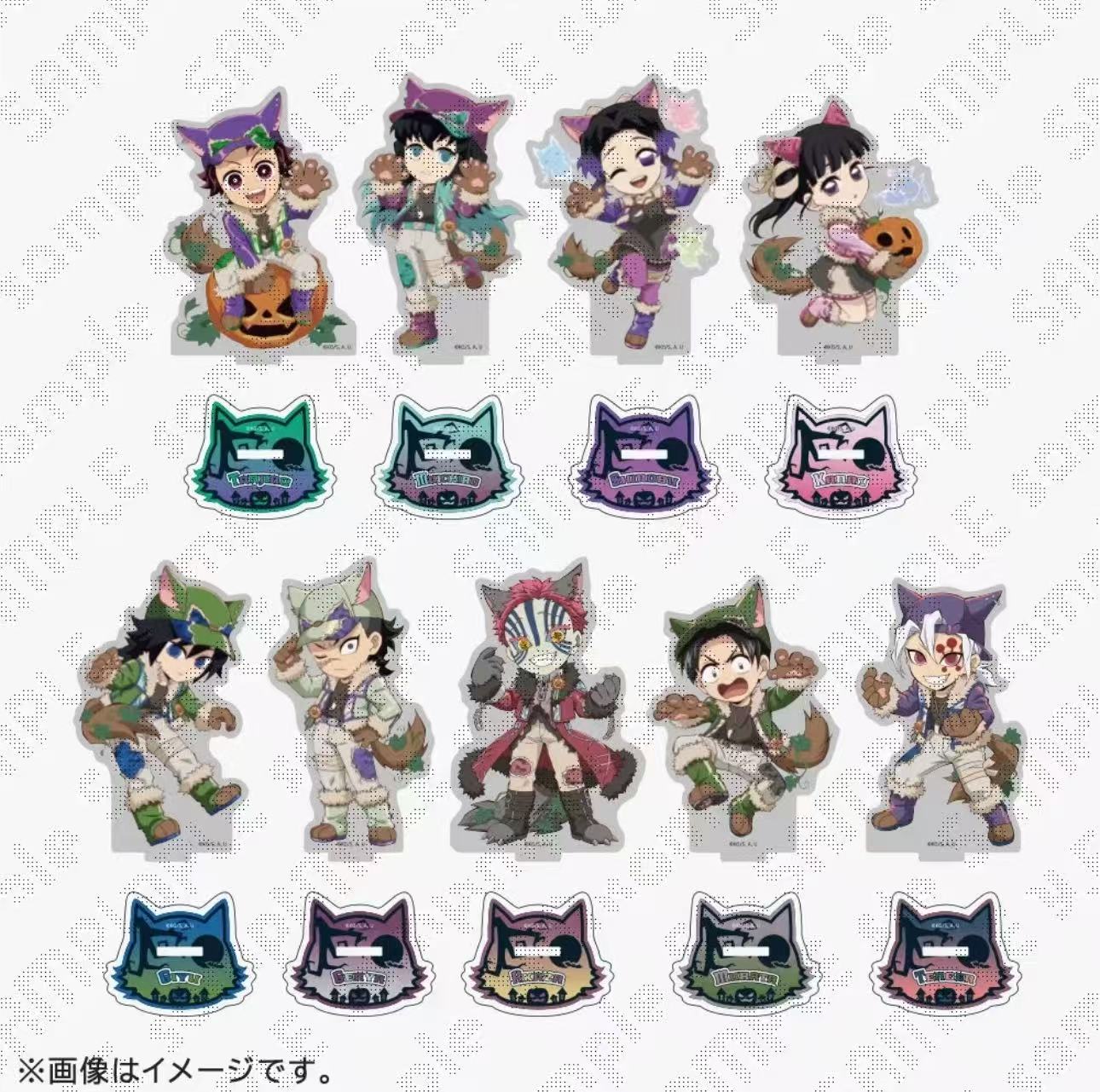 【小头咪】鬼灭之刃万圣节立牌AB款盲抽 默认代拆