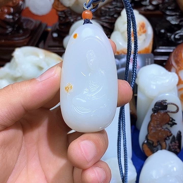 和田玉未镶嵌挂件