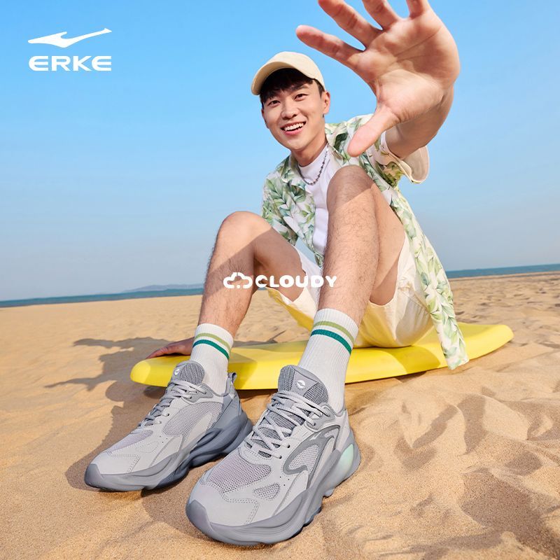 于适同款未央2鸿星尔克男鞋2025夏季网面学生开学必备老爹面包鞋