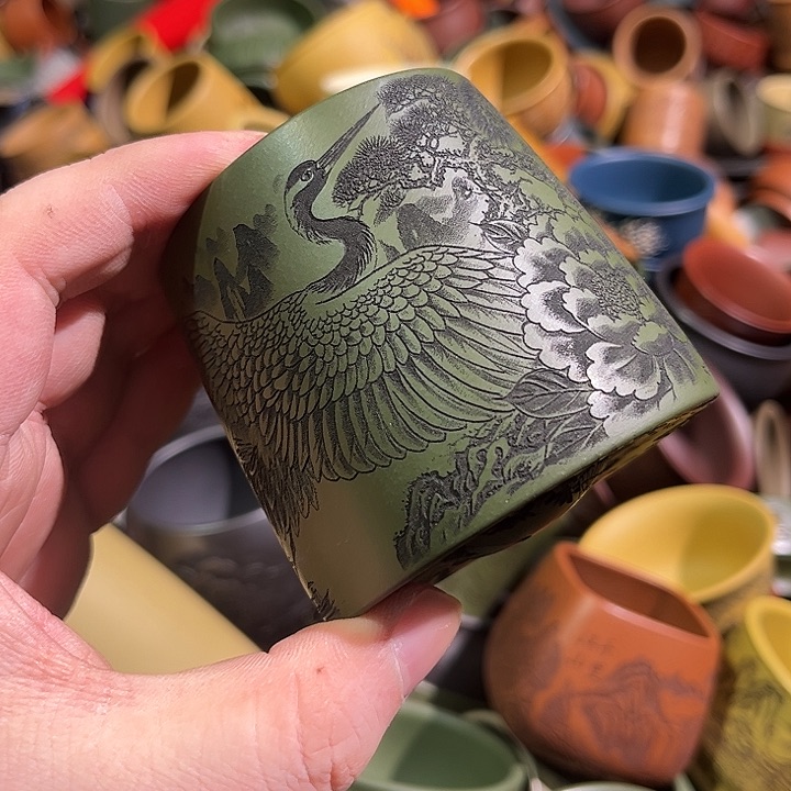 紫砂茶杯全手工紫砂主人杯