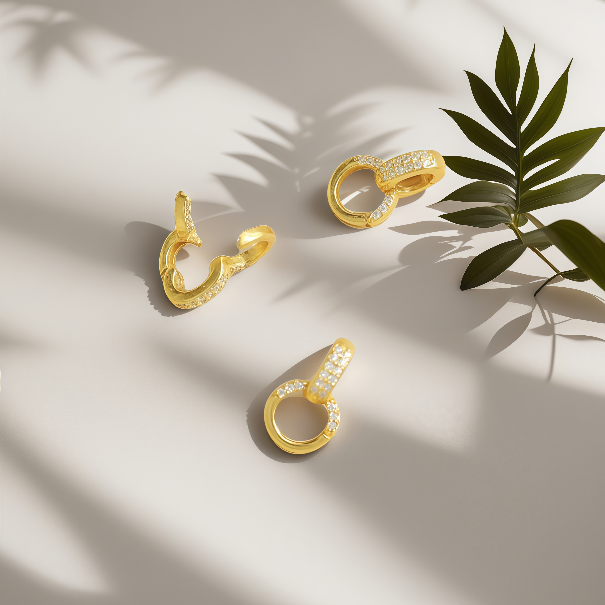 925银银制品 【媛媛】百搭爆闪万能扣头配件（单个）