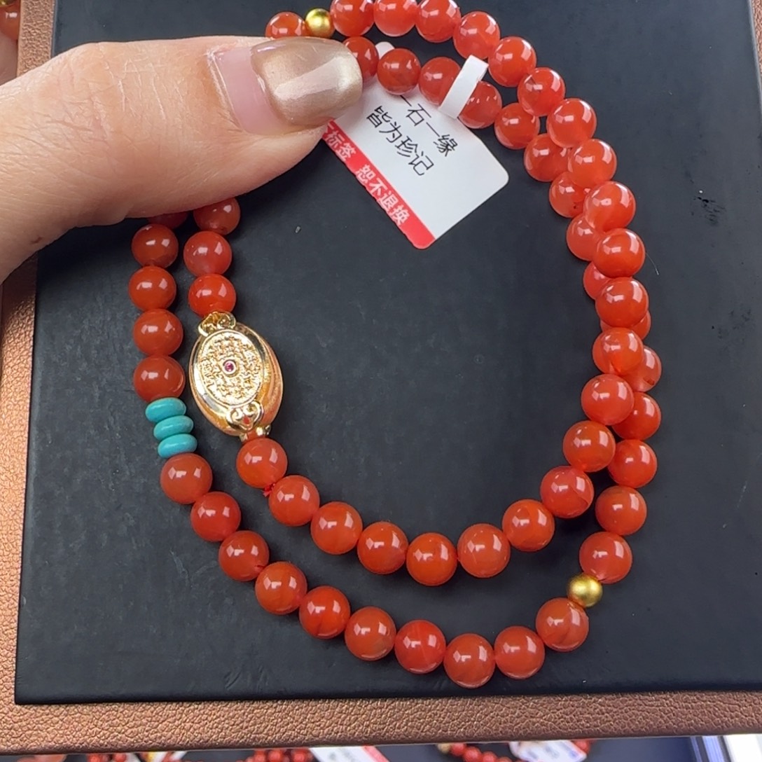 南红玛瑙未镶嵌手链