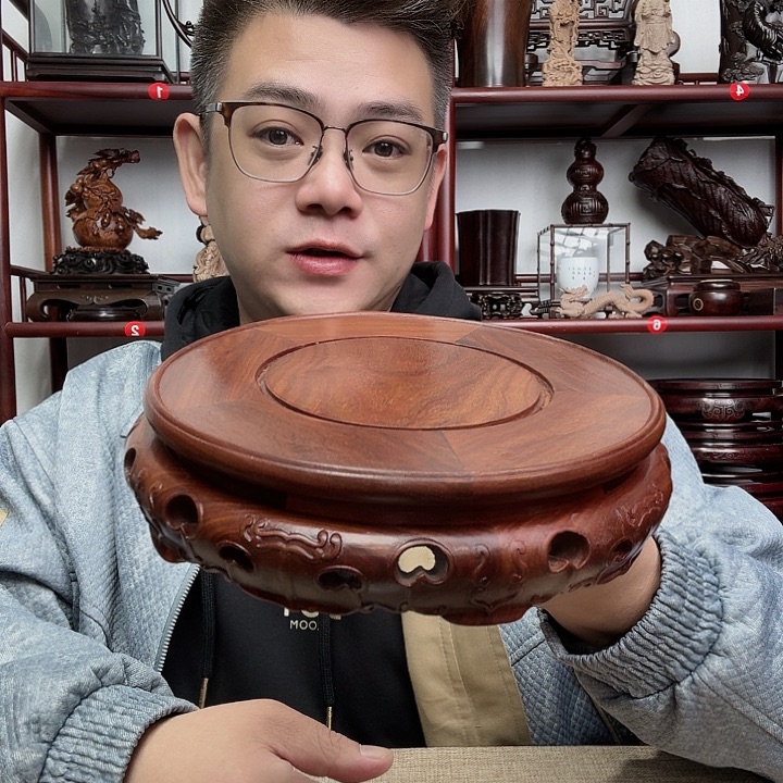 红檀木工艺品底座