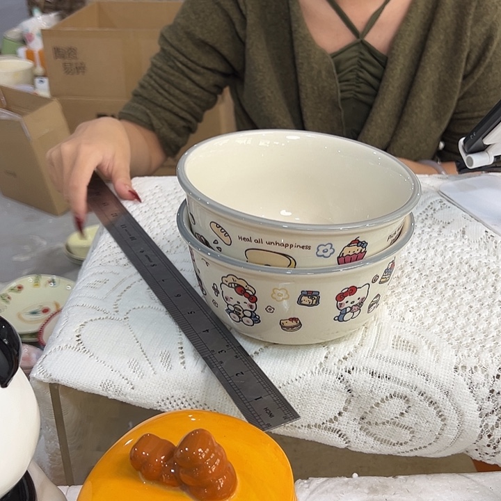 瓷潮州陶瓷工厂微瑕6寸