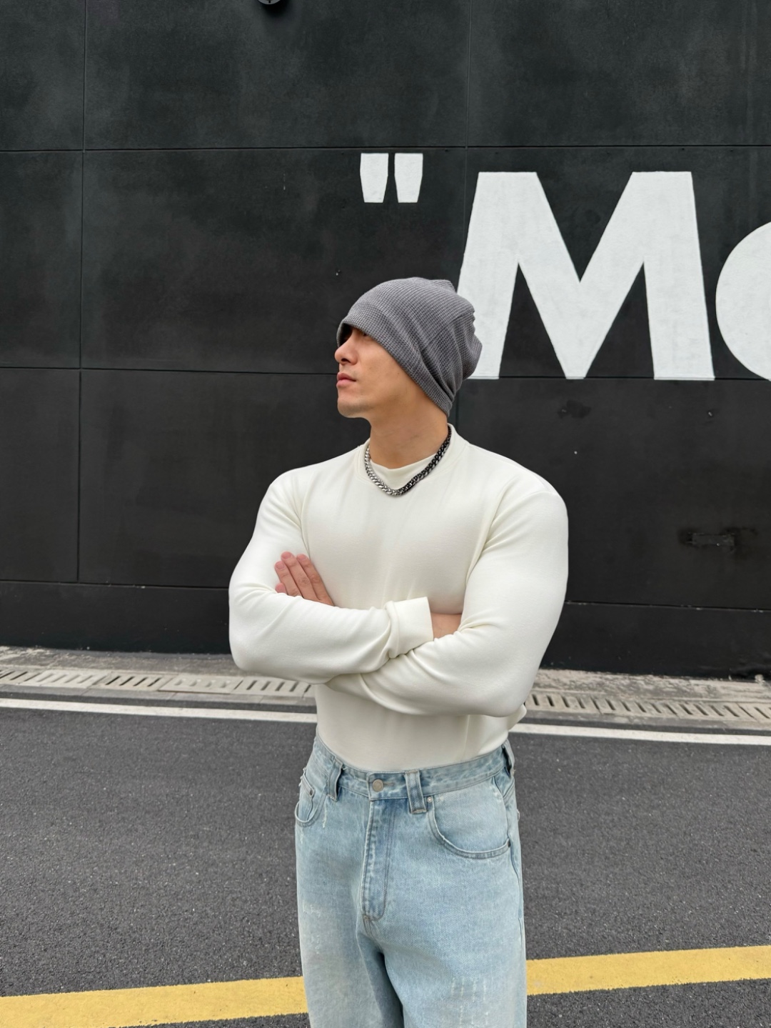 【Fede Archivi】秋冬小半高领350G进口依翡丝双面绒保暖超柔软T恤