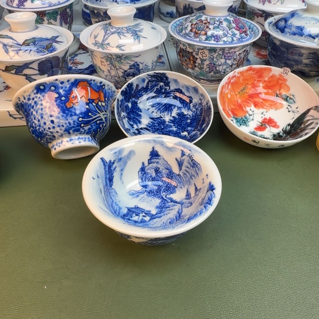 陶纯手工纯手绘茶具320