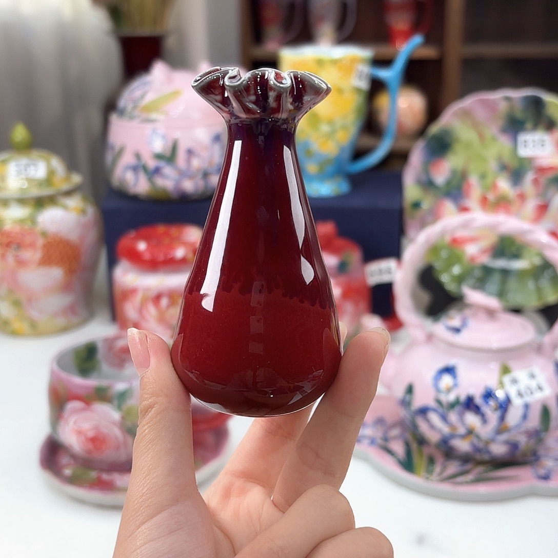 景德镇手绘高温釉下彩陶瓷茶具