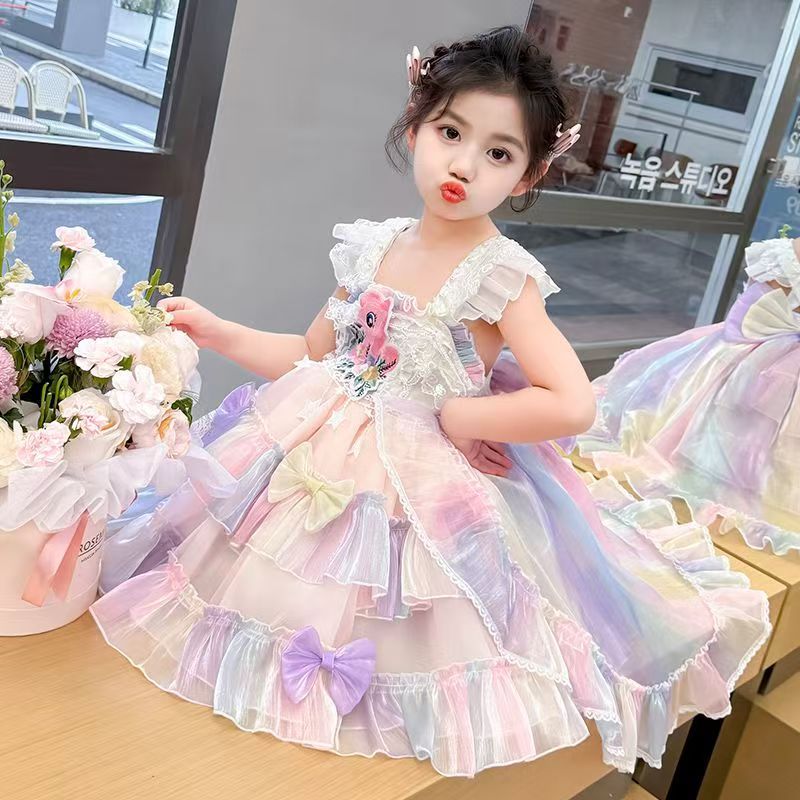 女宝女童公主裙夏季