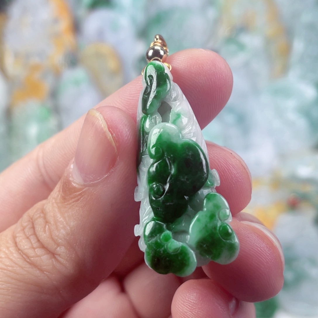 翡翠未镶嵌吊坠(不含链)