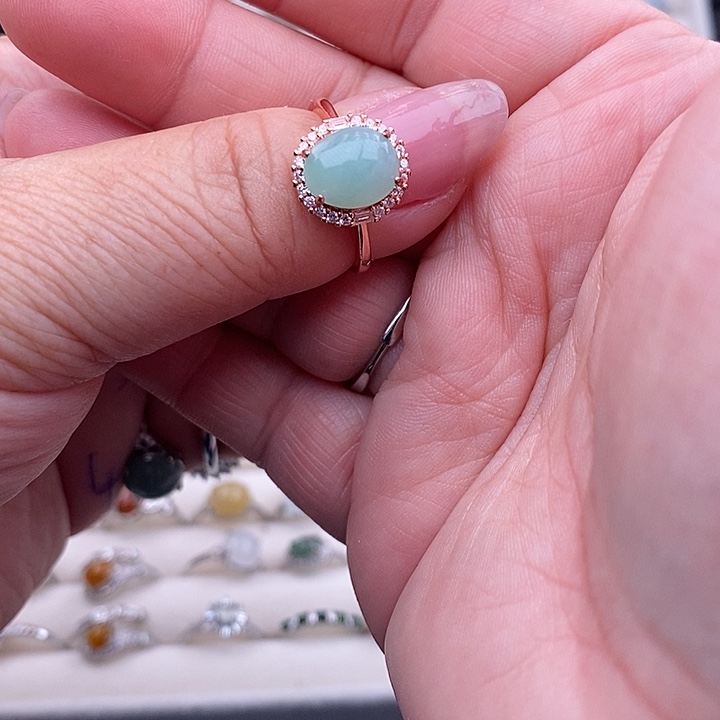 未镶嵌戒指翡翠我****切缅甸