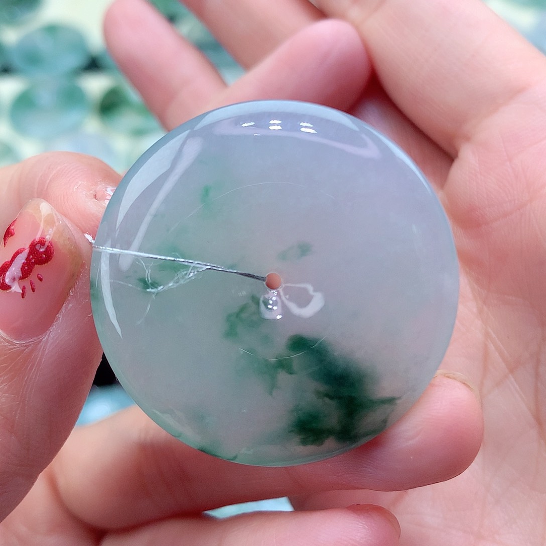 翡翠颈饰未镶嵌18尺寸35.6/6