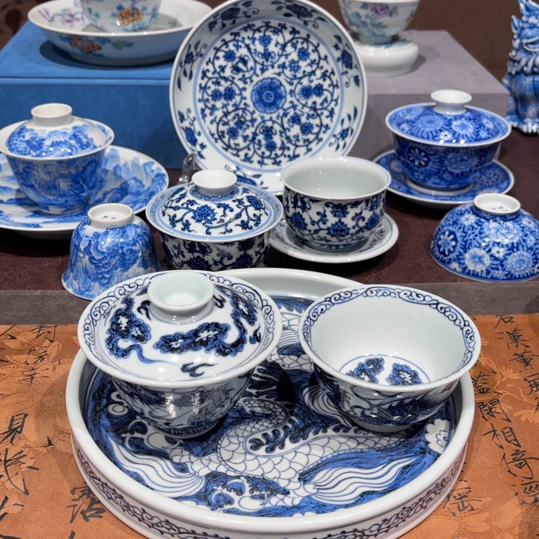 瓷片闪*?景德镇纯手工手绘