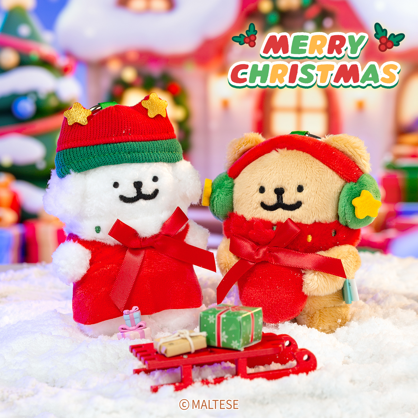 【起重集】【线条小狗】官方正版周边圣诞系列挂件