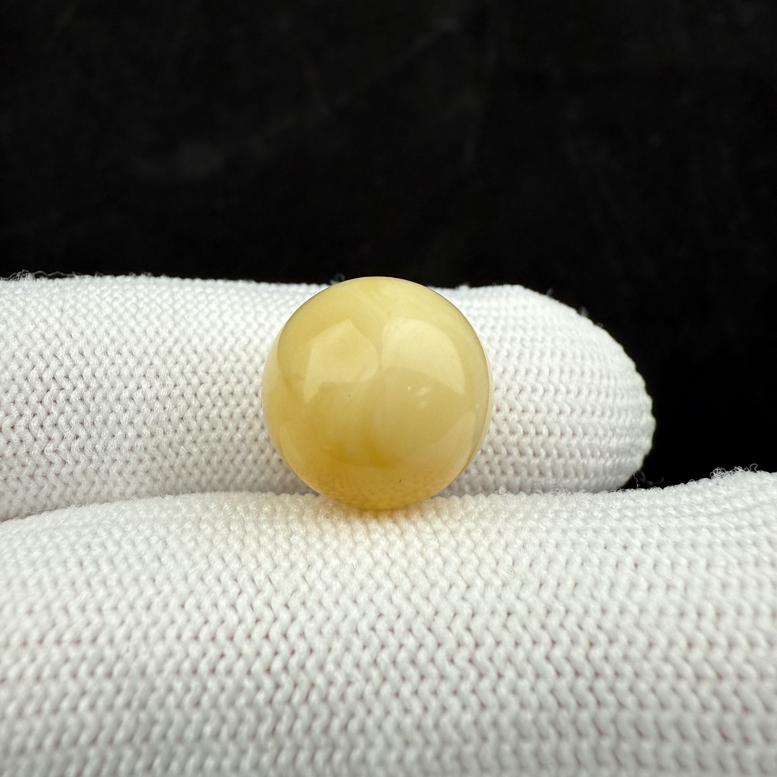 D3511天然蜜蜡 微瑕特价圆珠 13.4mm支持复检假一罚四