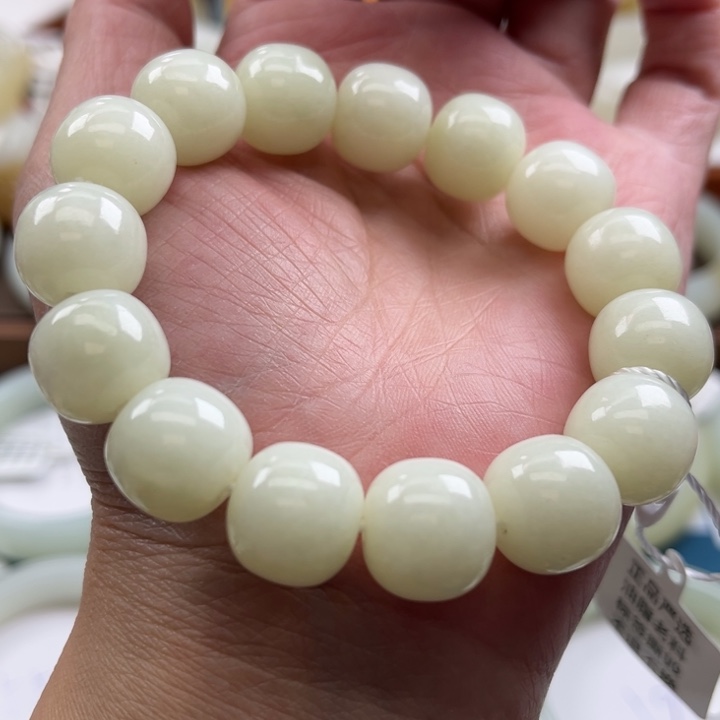 和田玉手链未镶嵌用****7