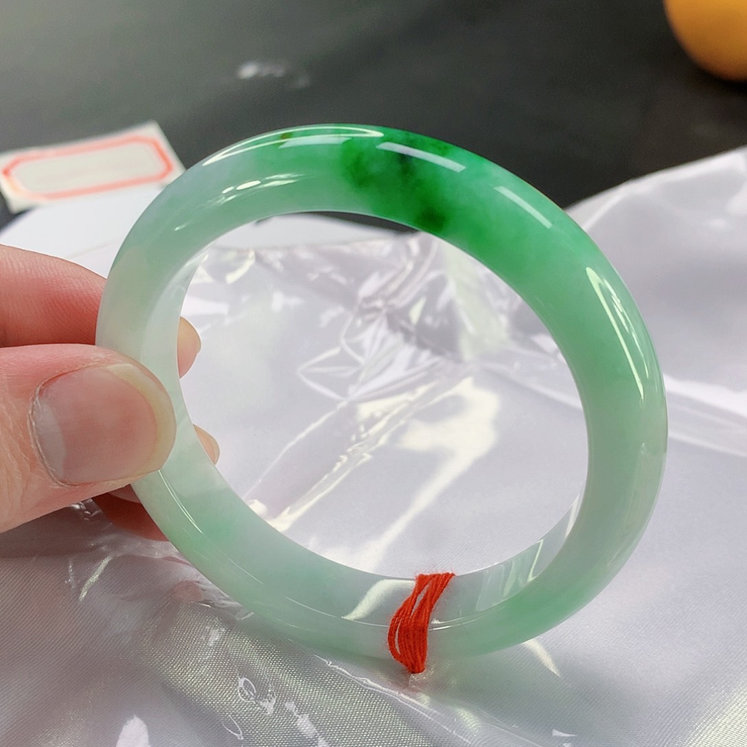 翡翠手镯未镶嵌121缅甸天然翡翠A货