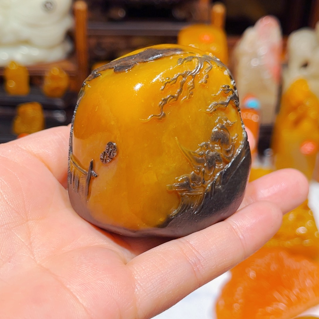 田黄石玉*石雕石雕石雕