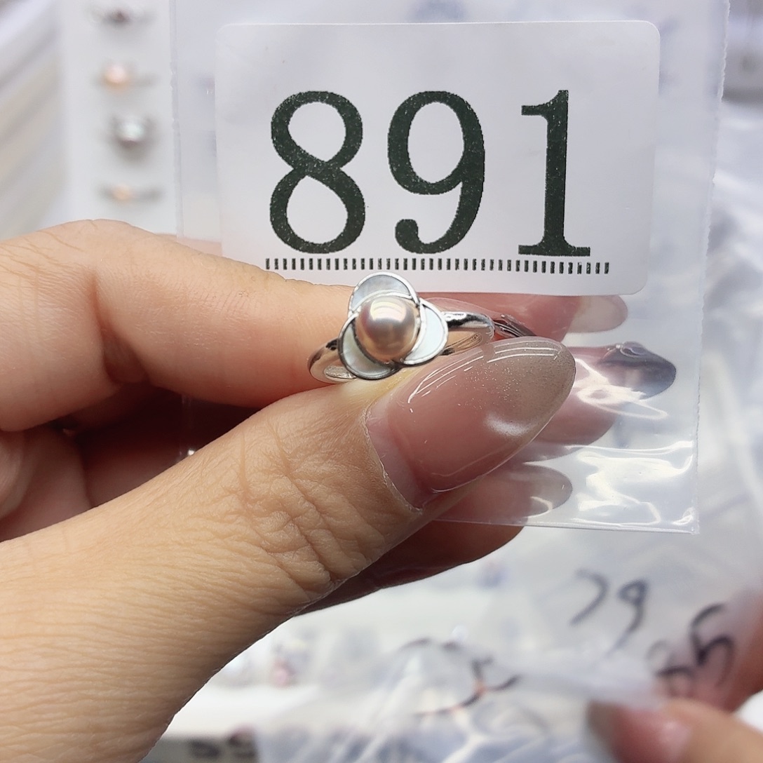 L***n银S925镶嵌珠宝奇石淡水珍珠891