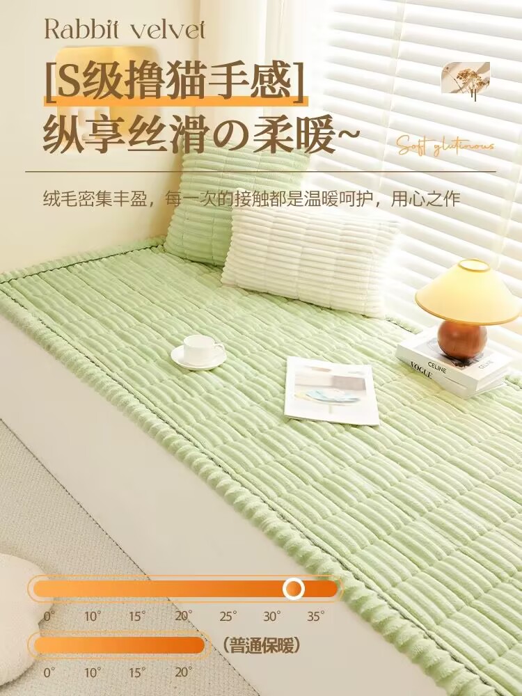 冬季灯芯绒飘窗垫窗台垫2025新款冬天主卧加厚阳台榻榻米垫子定制