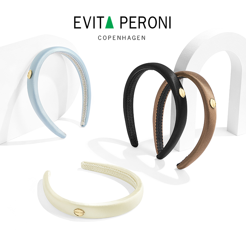 Evita Peroni/依慧达桑蚕丝增高颅顶发箍女发饰气质优雅头饰DB