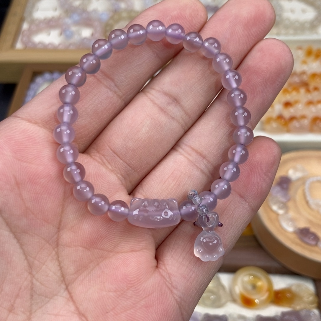 玛瑙/玉髓未镶嵌手链M4