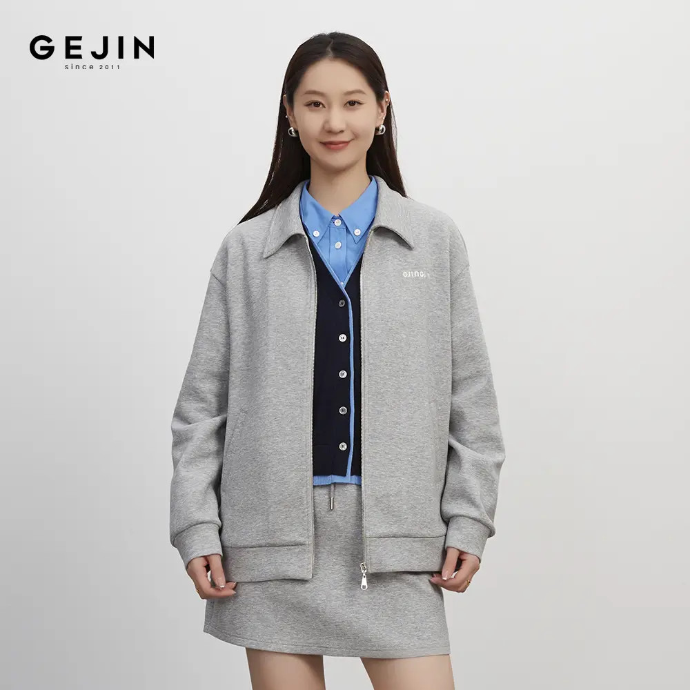 GEJIN/歌锦秋季新款时尚气质长袖字母针织衫9332560414