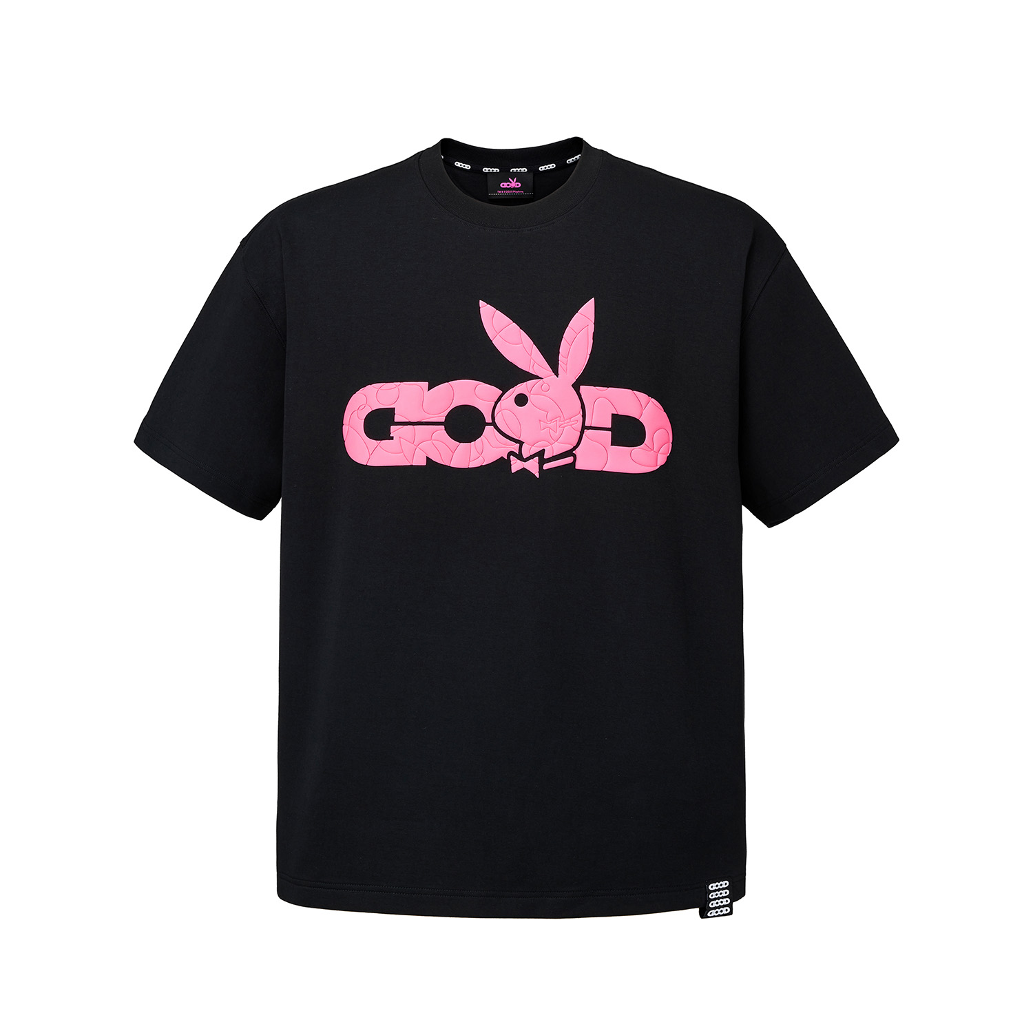 GB-GOODBRANDxPLAYBOY 2026SS凹凸发泡logo时尚短袖T恤 男女同款