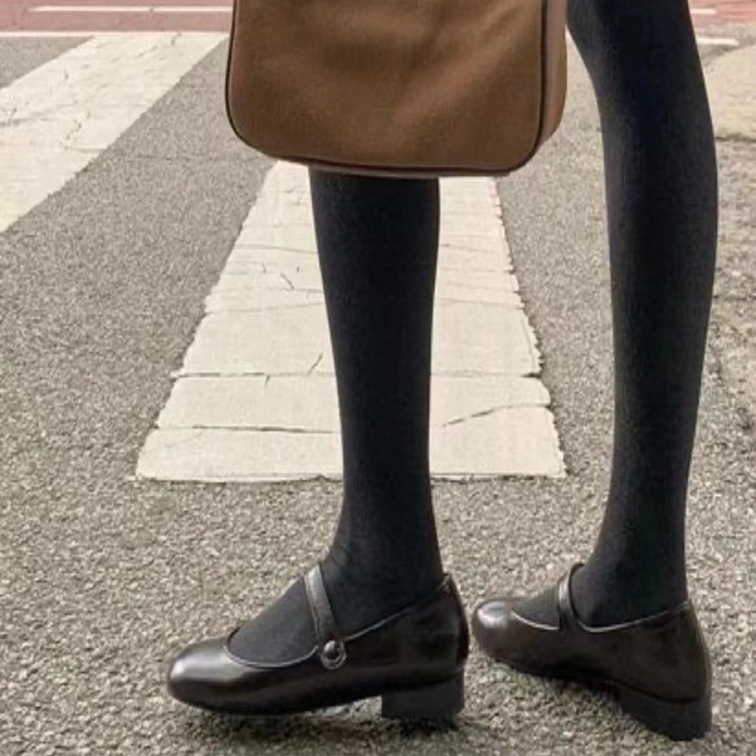 好穿！韩版高腰显瘦羊毛打底裤女2025新款弹力收腹提臀外穿打底裤