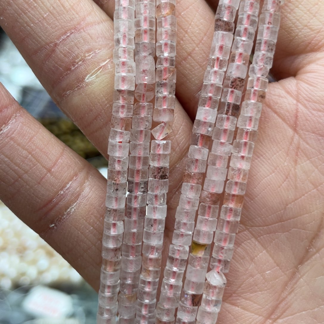 玛瑙/玉髓未镶嵌珠宝半成品红椒花1条隔片卡3