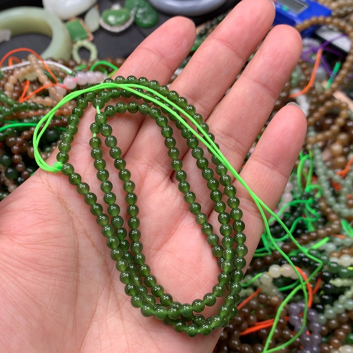 和田玉未镶嵌手链143