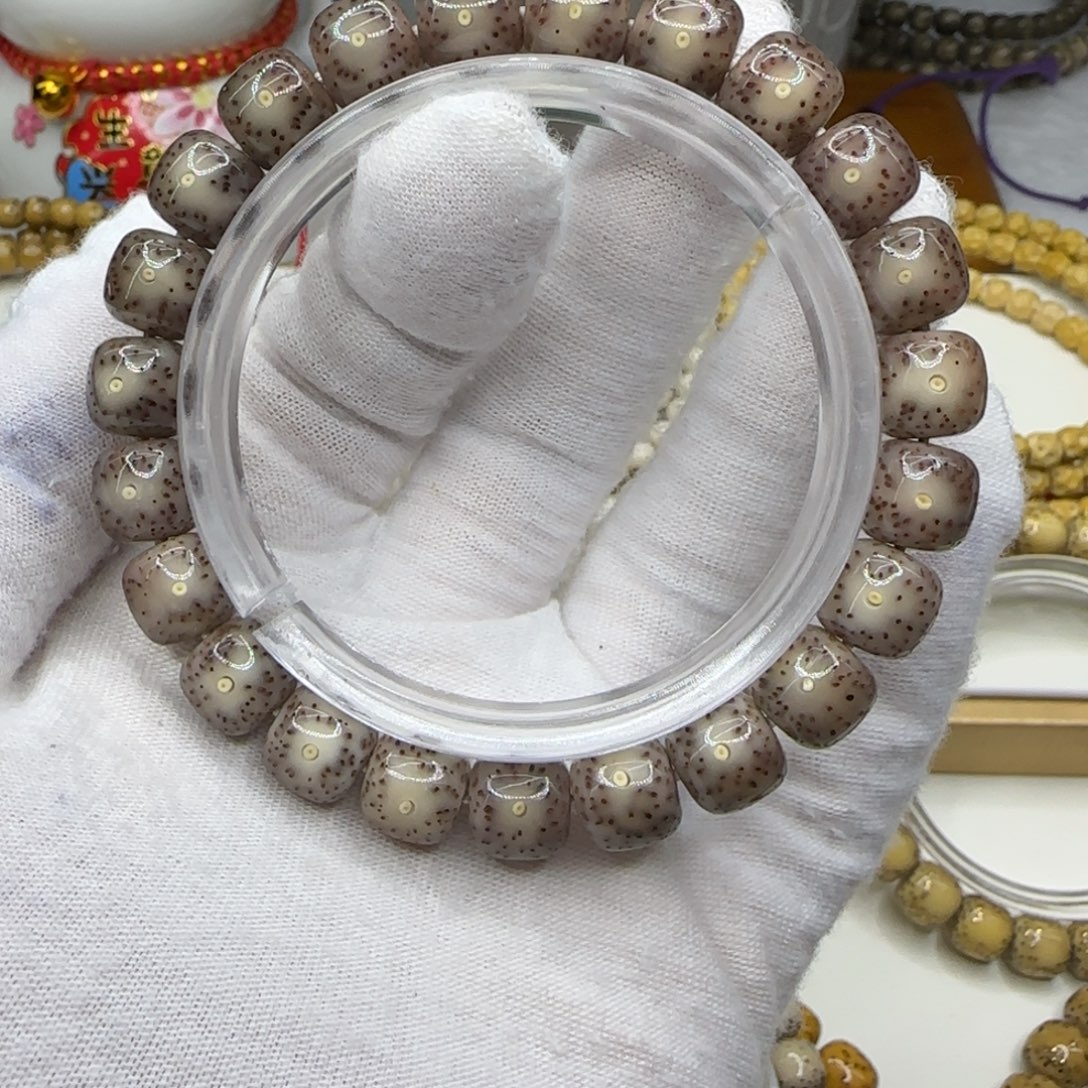 N***1星月菩提手串粉冰糖10×9一朵果