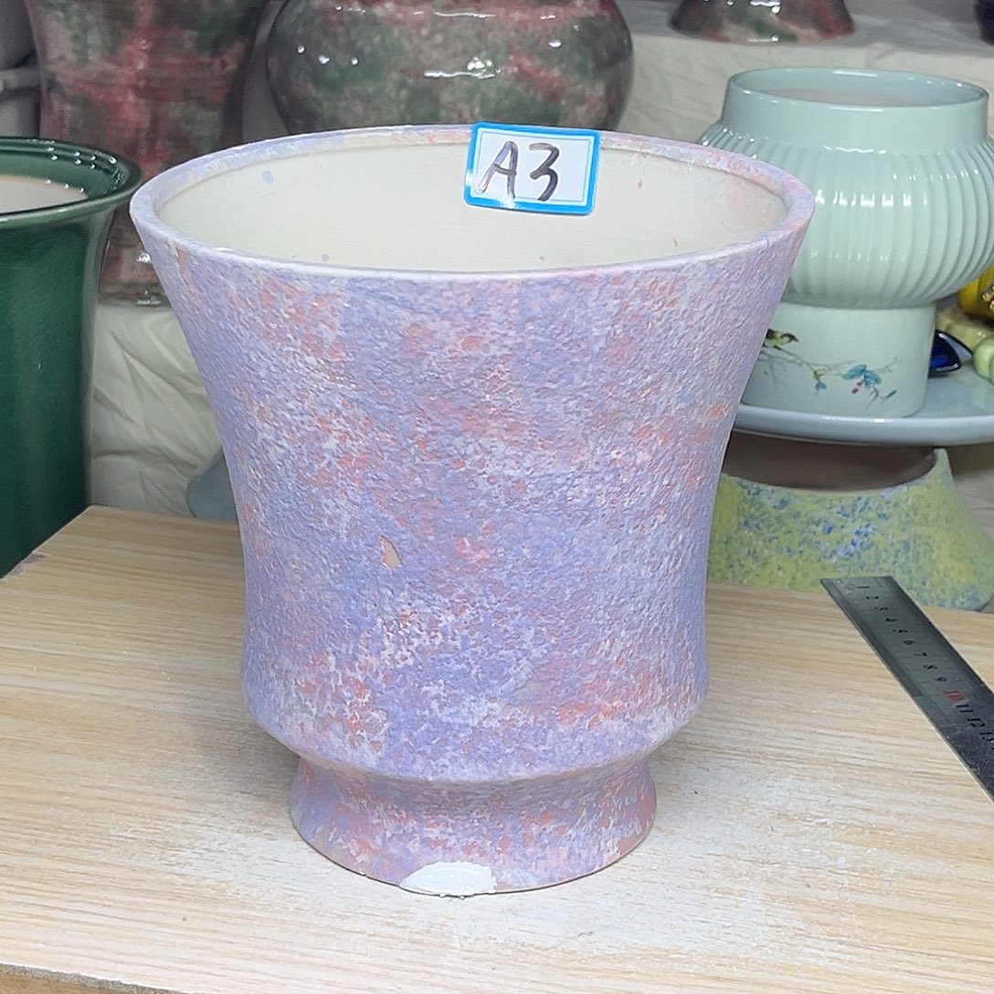 陶瓷绿植多肉微瑕花盆外口径：17*18