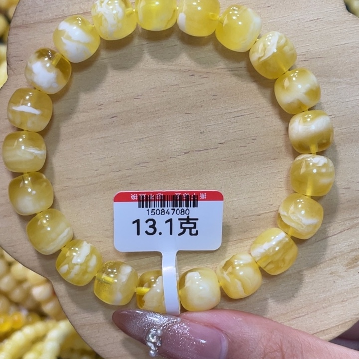 琥珀手链未镶嵌蜜蜡