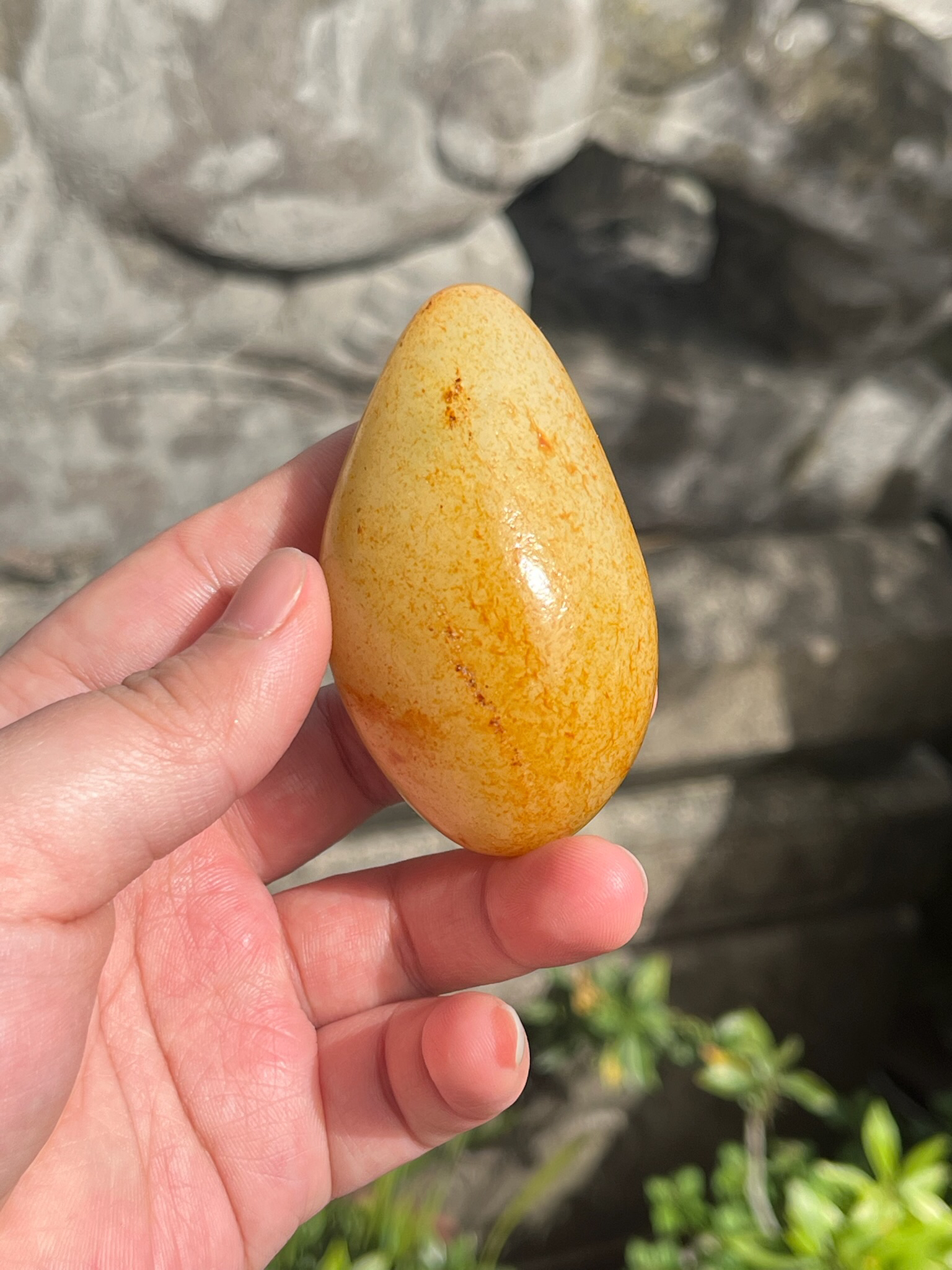 【底价已开价】103.6克和田玉红皮手把件图文013