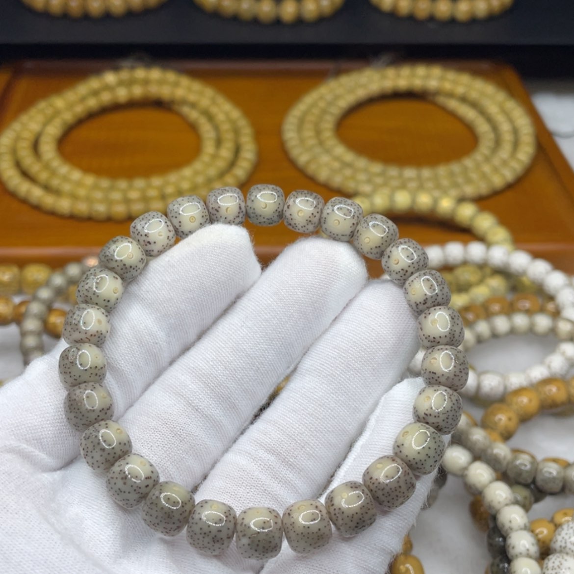 【闪购商品】星月菩提吊坠S级金款9/8糯冰标准月朗星稀