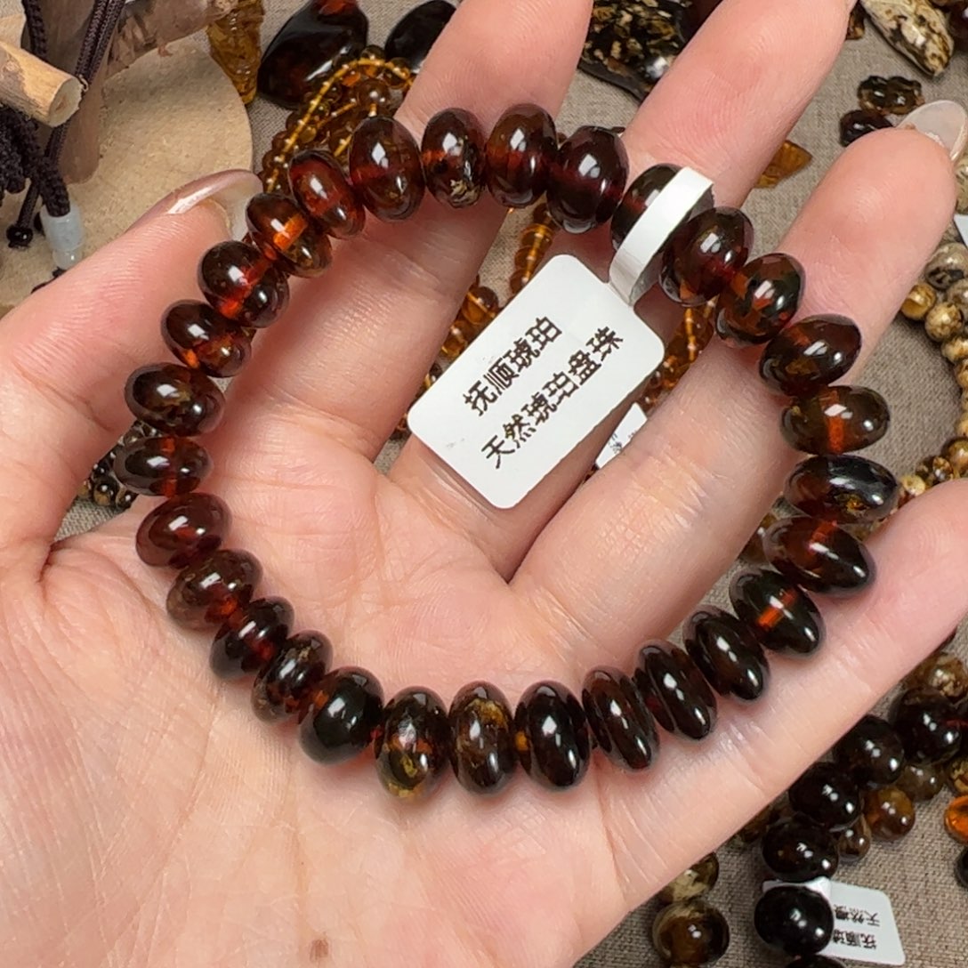 琥珀手链未镶嵌抚顺琥珀血