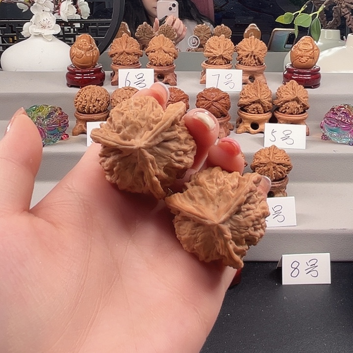桃核把件全品盘山奔