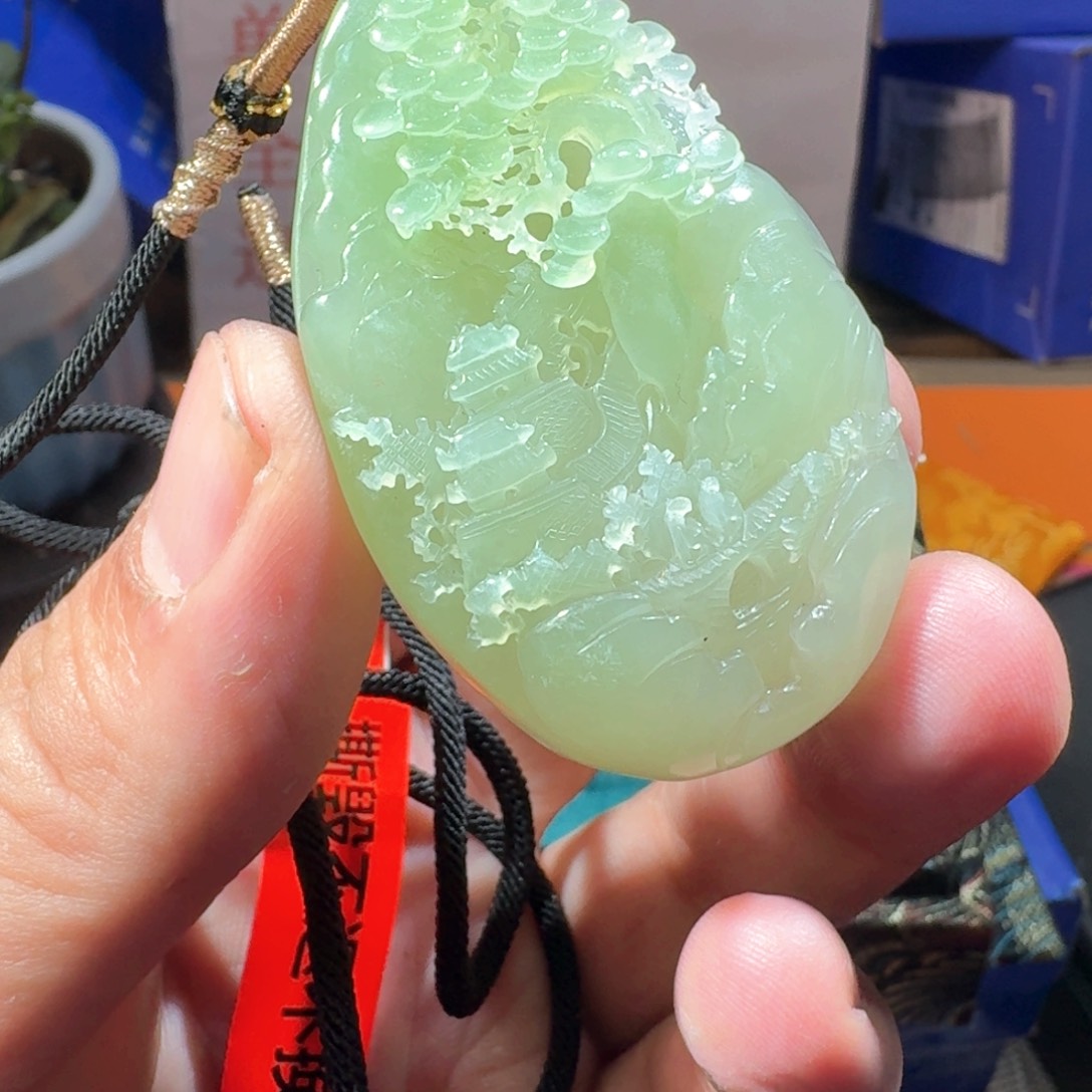 和田玉（糖玉）未镶嵌车挂