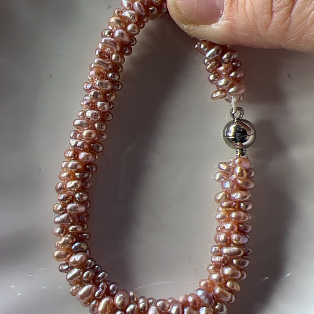 手绳淡水珍珠合金