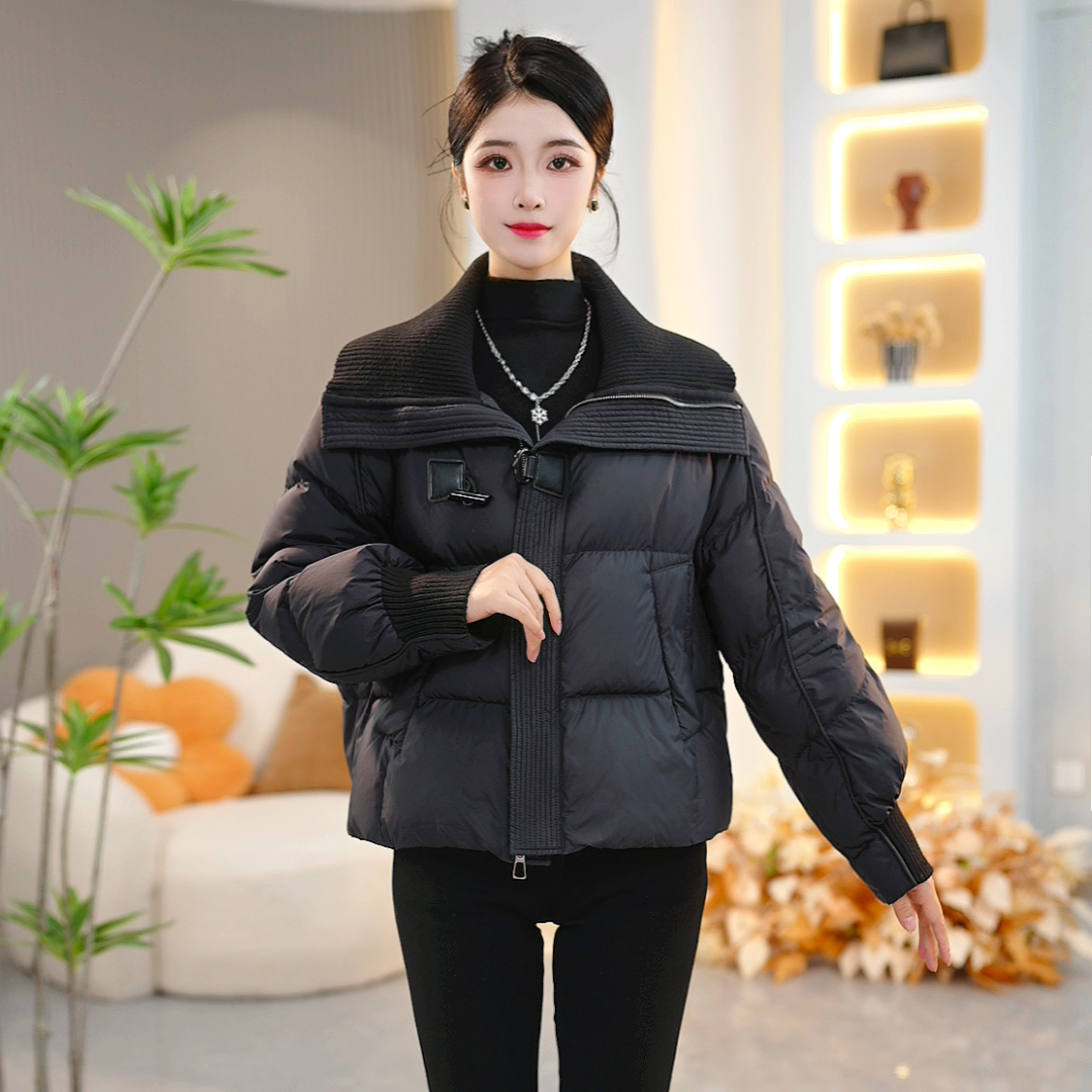 宽松保暖休闲小个子2025年冬季新款时尚洋气羽绒服SJYF3977