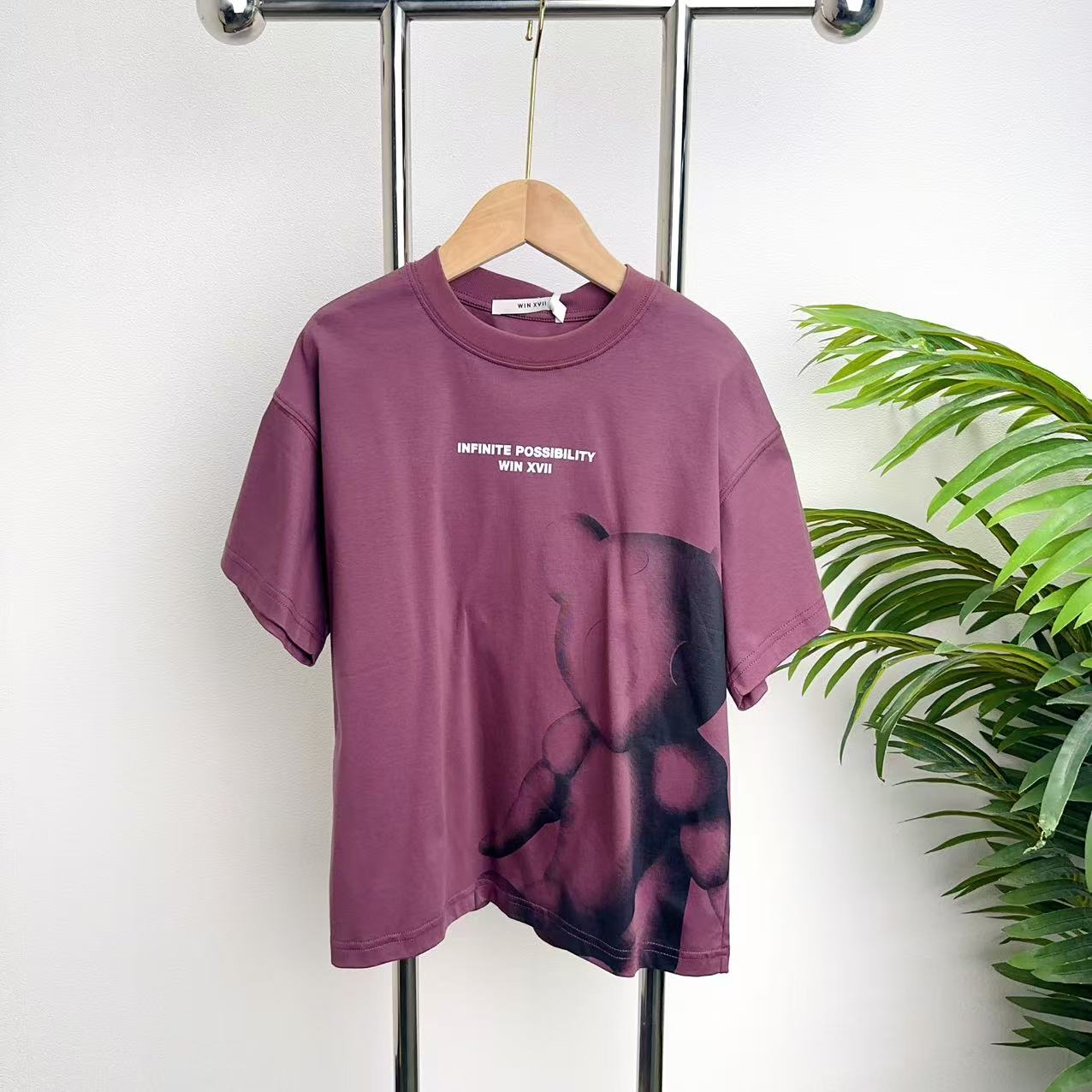 【X113】紫色T恤B3-2