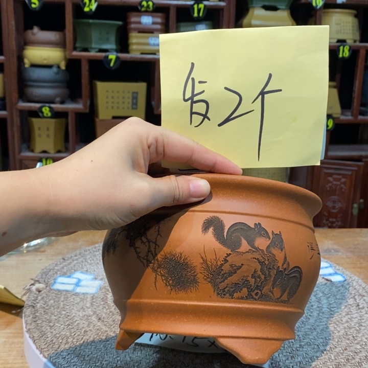 用***胜花盆紫砂紫砂花盆