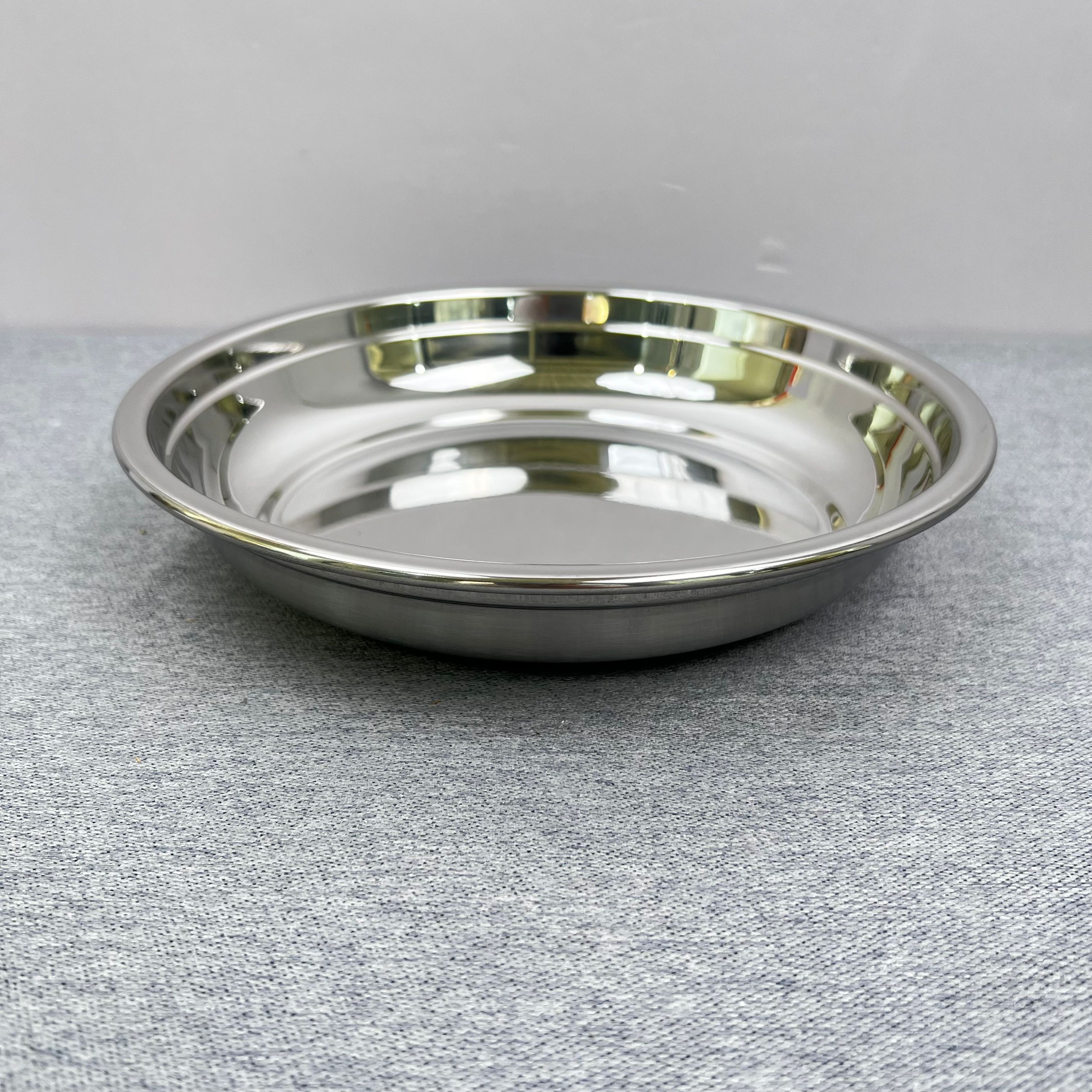 3-313 家用不锈钢盘 24*4CM 重约200G