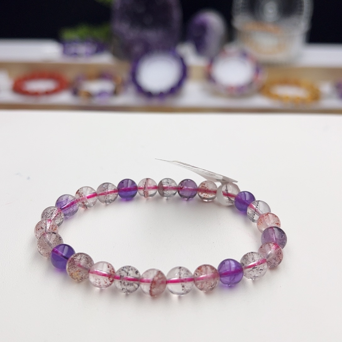 水晶手链未镶嵌超七7mm+