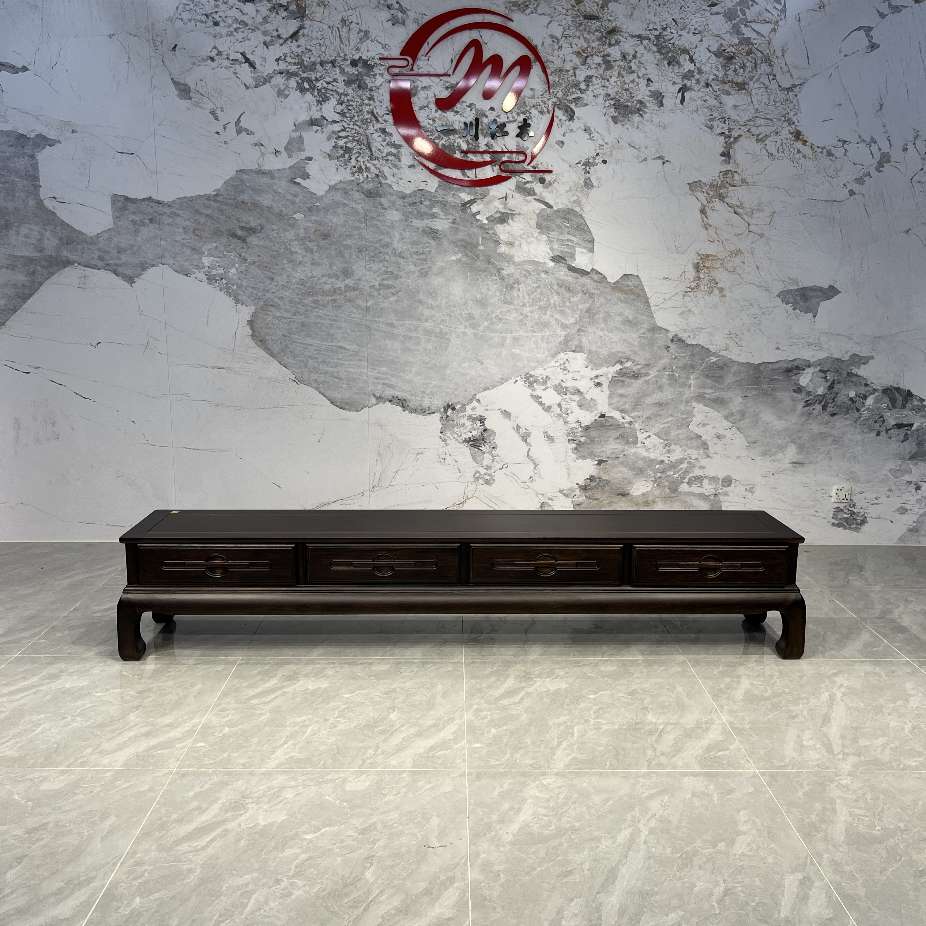 （四抽电视柜）一川家居实木家具电视柜家用